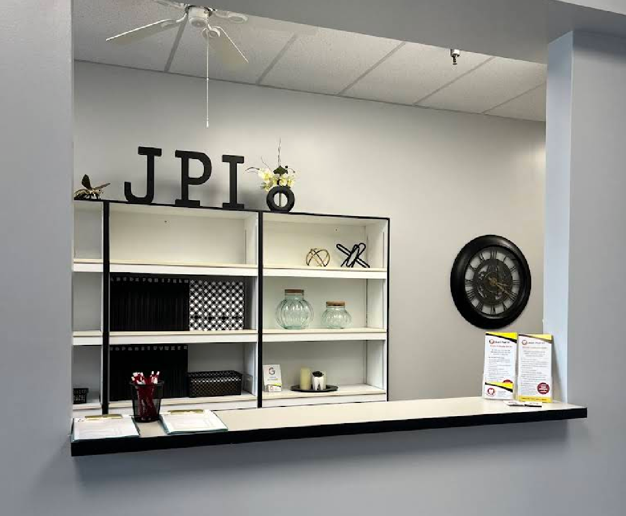 JPI front desk inside the Tampa office